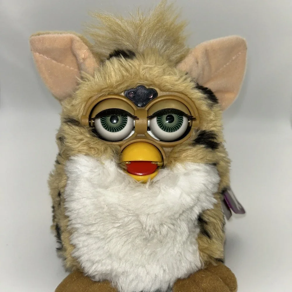 Working 1999 Furby Leopard/Cheetah 70-800 GEN 1 Tags/Tested/Works Vintage Tiger